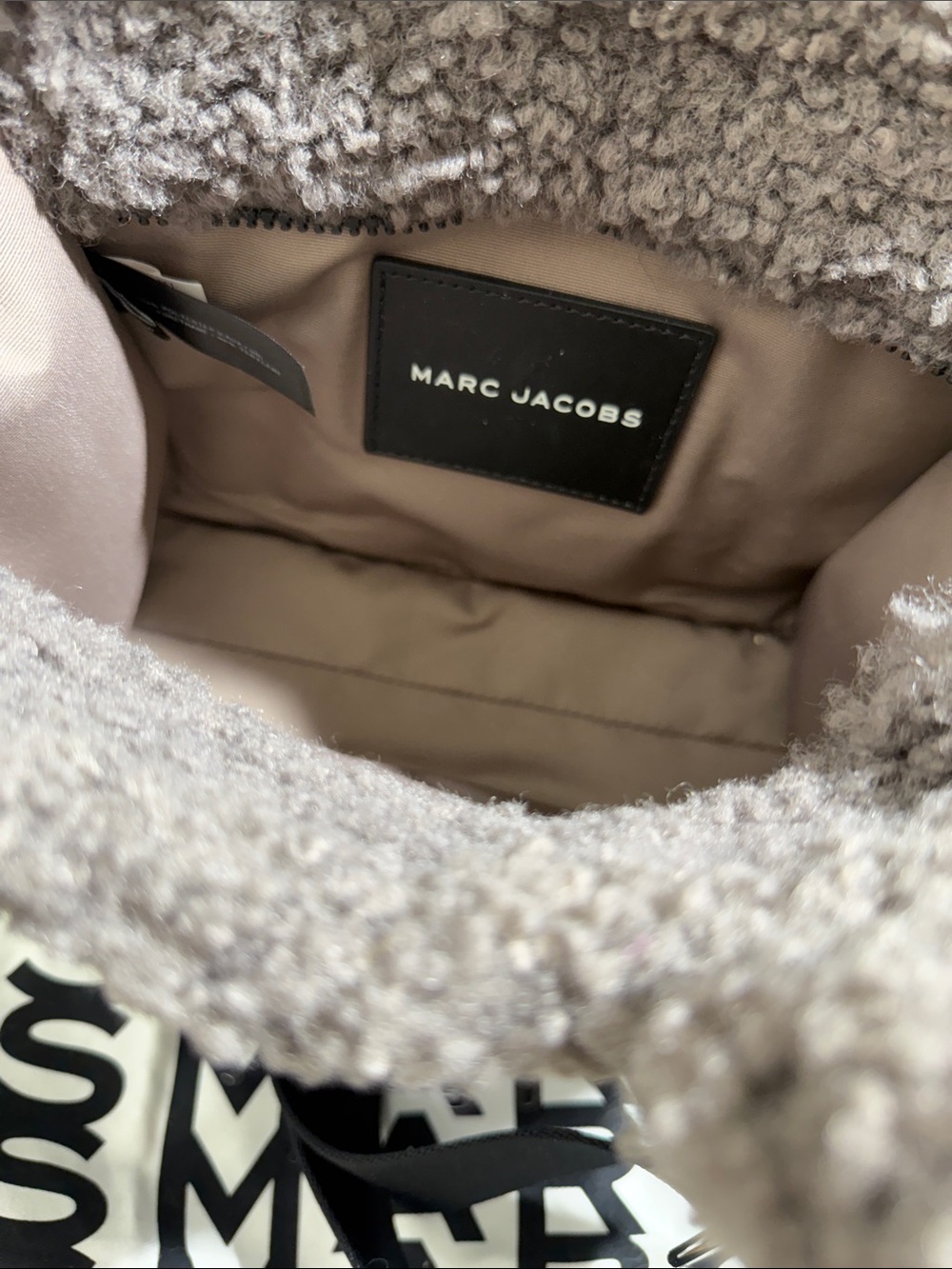 Marc Jacobs The Teddy Mini Tote Bag - Gray Like New - Picture 5 of 5